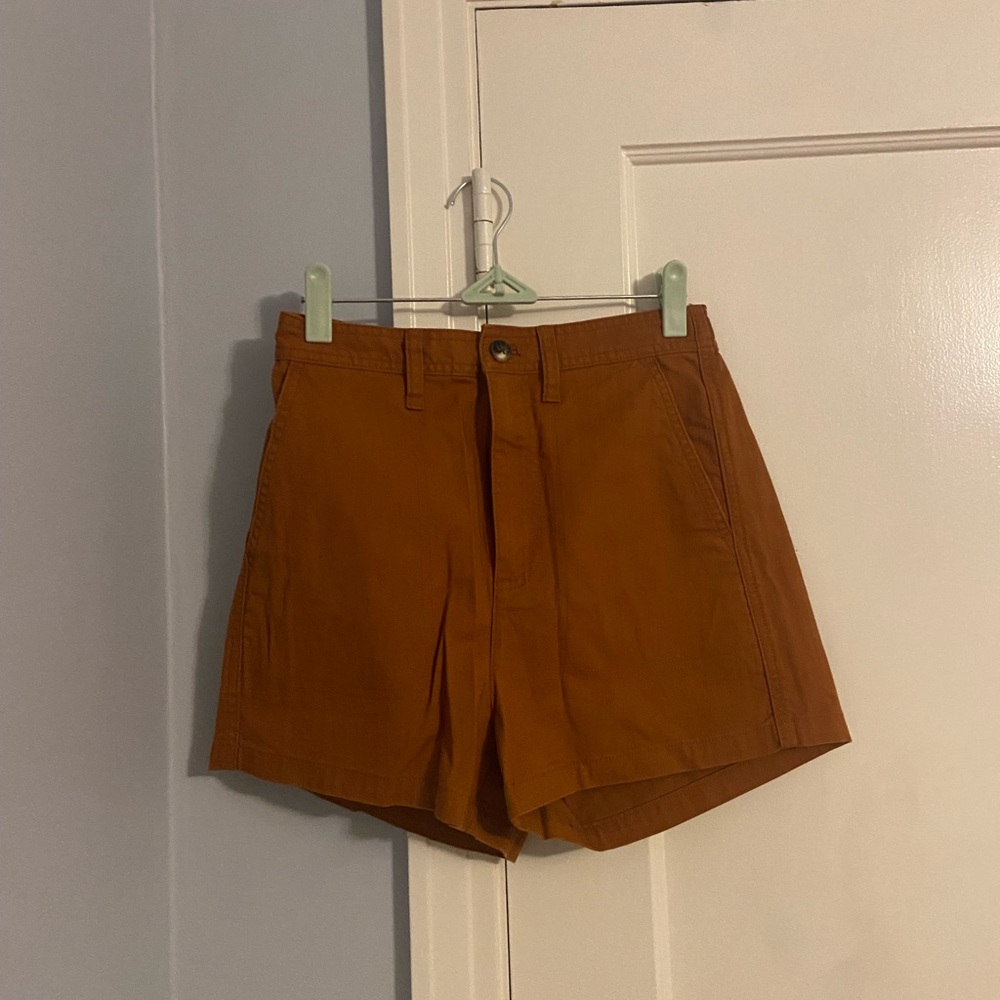 Madewell burnt orange shorts. XS